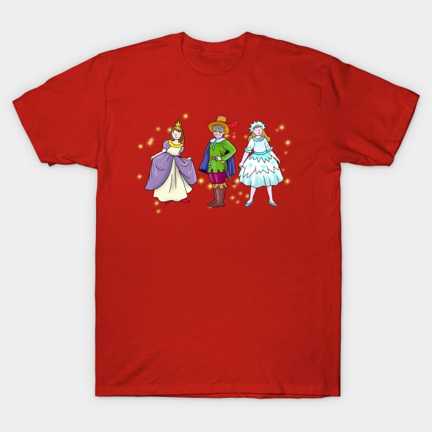 Cartoon children in carnival costumes T-Shirt by sonaart